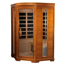 Load image into Gallery viewer, Golden Designs Dynamic "Heming" 2-person corner Low EMF Far Infrared Sauna