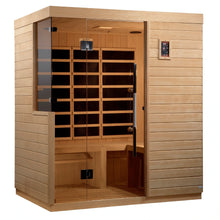 Load image into Gallery viewer, Golden Designs Bilbao 3 Person Ultra Low EMF FAR Infrared Sauna