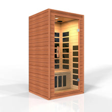 Load image into Gallery viewer, Golden Designs Dynamic Avila Elite 1-2-person Ultra Low EMF (Under 3MG) FAR Infrared Sauna (Canadian Hemlock)