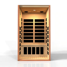 Load image into Gallery viewer, Golden Designs Dynamic Avila Elite 1-2-person Ultra Low EMF (Under 3MG) FAR Infrared Sauna (Canadian Hemlock)