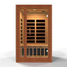 Load image into Gallery viewer, Golden Designs Dynamic Cordoba 2-person Low EMF (Under 8MG) FAR Infrared Sauna (Canadian Hemlock)