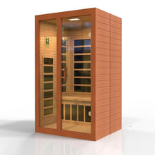Load image into Gallery viewer, Golden Designs Santiago Elite 2 Person Ultra Low EMF FAR Infrared Sauna