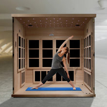 Load image into Gallery viewer, Golden Designs Catalonia 8-person PureTech™ Near Zero EMF (Under 2MG) FAR Infrared Sauna (Canadian Hemlock)