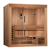 Load image into Gallery viewer, Golden Designs "Copenhagen Edition" 3 Person Traditional Steam Sauna - Canadian Red Cedar