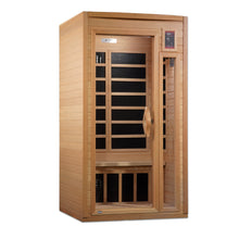 Load image into Gallery viewer, Golden Designs "Barcelona Select" 1-2-person Low EMF Far Infrared Sauna Canadian Hemlock