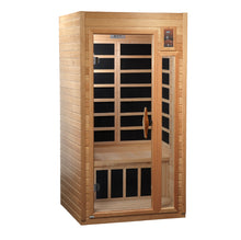 Load image into Gallery viewer, Golden Designs Geneva Elite 1-2-person PureTech™ Near Zero EMF (Under 2MG) FAR Infrared Sauna (Canadian Hemlock)