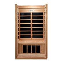 Load image into Gallery viewer, Golden Designs Geneva Elite 1-2-person PureTech™ Near Zero EMF (Under 2MG) FAR Infrared Sauna (Canadian Hemlock)