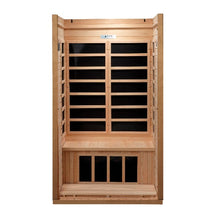 Load image into Gallery viewer, Golden Designs "Barcelona Select" 1-2-person Low EMF Far Infrared Sauna Canadian Hemlock