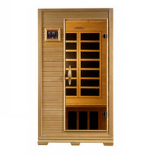 Load image into Gallery viewer, Golden Designs Studio Elite 1-2-person PureTech™ Near Zero EMF (Under 2MG) FAR Infrared Sauna (Canadian Hemlock)