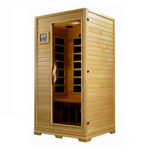 Load image into Gallery viewer, Golden Designs Studio Elite 1-2-person PureTech™ Near Zero EMF (Under 2MG) FAR Infrared Sauna (Canadian Hemlock)