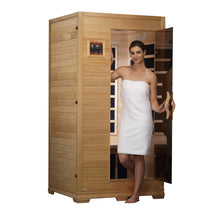 Load image into Gallery viewer, Golden Designs Studio Elite 1-2-person PureTech™ Near Zero EMF (Under 2MG) FAR Infrared Sauna (Canadian Hemlock)