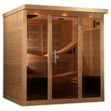 Load image into Gallery viewer, Golden Designs "Monaco Elite" 6-person PureTech™ Near Zero Far Infrared Sauna Canadian Hemlock