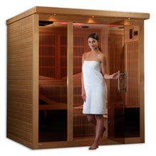 Load image into Gallery viewer, Golden Designs "Monaco Elite" 6-person PureTech™ Near Zero Far Infrared Sauna Canadian Hemlock