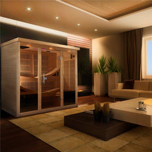 Load image into Gallery viewer, Golden Designs "Monaco Elite" 6-person PureTech™ Near Zero Far Infrared Sauna Canadian Hemlock