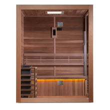 Load image into Gallery viewer, Golden Designs "Hanko Edition" 2 Person Indoor Traditional Steam Sauna (GDI-7202-01) - Canadian Red Cedar Interior