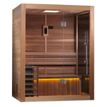 Load image into Gallery viewer, Golden Designs "Hanko Edition" 2 Person Indoor Traditional Steam Sauna (GDI-7202-01) - Canadian Red Cedar Interior