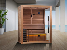 Load image into Gallery viewer, Golden Designs "Hanko Edition" 2 Person Indoor Traditional Steam Sauna (GDI-7202-01) - Canadian Red Cedar Interior