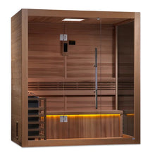 Load image into Gallery viewer, Golden Designs "Forssa Edition" 3 Person Indoor Traditional Steam Sauna (GDI-7203-01) - Canadian Red Cedar Interior