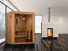 Load image into Gallery viewer, Golden Designs "Sundsvall Edition" 2 Person Traditional Steam Sauna - Canadian Red Cedar