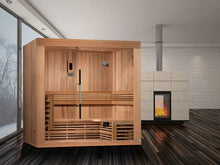 Load image into Gallery viewer, Golden Designs "Copenhagen Edition" 3 Person Traditional Steam Sauna - Canadian Red Cedar