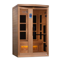 Load image into Gallery viewer, Golden Designs 2-Person "Hotel Edition" Full Spectrum PureTech™ Near Zero EMF FAR Infrared Sauna with Himalayan Salt Bar (Canadian Hemlock)