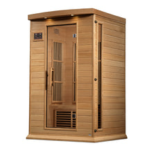 Load image into Gallery viewer, Golden Designs Maxxus 2 Per Near Zero EMF FAR Infrared Carbon Canadian Hemlock Sauna