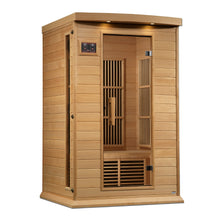 Load image into Gallery viewer, Golden Designs Maxxus 2 Per Near Zero EMF FAR Infrared Carbon Canadian Hemlock Sauna