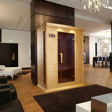 Load image into Gallery viewer, Golden Designs Maxxus 2 Per Low EMF FAR Infrared Carbon Canadian Hemlock Sauna