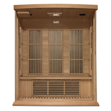Load image into Gallery viewer, Golden Designs Maxxus 3 Per Near Zero EMF FAR Infrared Carbon Canadian Hemlock Sauna