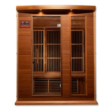 Load image into Gallery viewer, Golden Designs Maxxus "Avignon Edition" 3 Per Near Zero EMF FAR Infrared Carbon Canadian Red Cedar Sauna