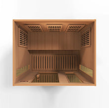 Load image into Gallery viewer, Golden Designs Maxxus "Avignon Edition" 3 Per Near Zero EMF FAR Infrared Carbon Canadian Red Cedar Sauna
