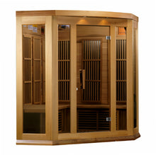 Load image into Gallery viewer, Golden Designs Maxxus 3 Per Corner Low EMF FAR Infrared Carbon Canadian Red Cedar Sauna