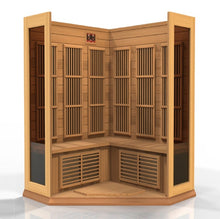 Load image into Gallery viewer, Golden Designs Maxxus 3 Per Corner Low EMF FAR Infrared Carbon Canadian Red Cedar Sauna