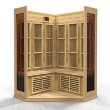 Load image into Gallery viewer, Golden Designs Maxxus 3 Per Corner Low EMF FAR Infrared Carbon Canadian Hemlock Sauna