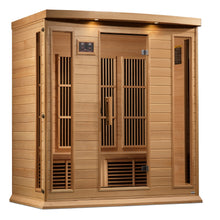 Load image into Gallery viewer, Golden Designs Maxxus 4 Per Near Zero EMF FAR Infrared Carbon Canadian Hemlock Sauna
