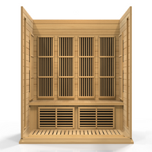 Load image into Gallery viewer, Golden Designs Maxxus 4 Per Low EMF FAR Infrared Carbon Canadian Hemlock Sauna