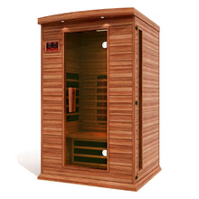 Load image into Gallery viewer, Golden Designs Maxxus 2 Per Full Spectrum Near Zero EMF FAR Infrared Carbon Canadian Red Cedar Sauna