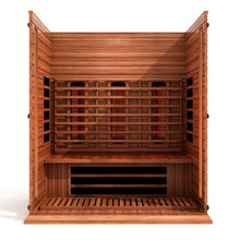 Load image into Gallery viewer, Golden Designs Maxxus 3 Per Full Spectrum Near Zero EMF FAR Infrared Carbon Canadian Red Cedar Sauna