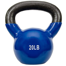 Load image into Gallery viewer, Sunny Health & Fitness Vinyl Coated Kettle Bell 5 - 25Lbs