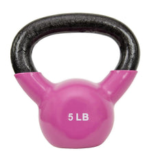 Load image into Gallery viewer, Sunny Health & Fitness Vinyl Coated Kettle Bell 5 - 25Lbs