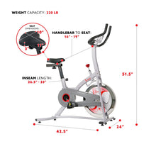 Load image into Gallery viewer, Sunny Health & Fitness Indoor Cycling Bike With Magnetic Resistance