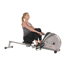 Load image into Gallery viewer, Sunny Health & Fitness Elastic Cord Rowing Machine Rower W/ Lcd Monitor