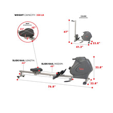 Load image into Gallery viewer, Sunny Health & Fitness Multifunction Spm Magnetic Rowing Machine