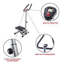 Load image into Gallery viewer, Sunny Health & Fitness Twist Stepper Step Machine W/ Handlebar And Lcd Monitor