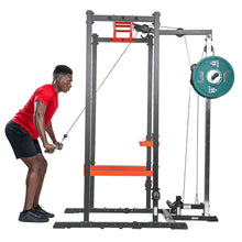 Load image into Gallery viewer, Sunny Health & Fitness Lat Pull Down Attachment Pulley System For Power Racks