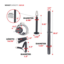 Load image into Gallery viewer, Sunny Health & Fitness Lat Pulldown Attachment For Power Racks And Cages