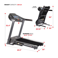 Load image into Gallery viewer, Sunny Health & Fitness Heavy Duty Durable Treadmill With 350 Lb Capacity