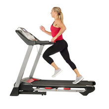 Load image into Gallery viewer, Sunny Health & Fitness Electric Folding Treadmill With Heart Rate Monitoring, Bluetooth Speakers And Usb Charging Function