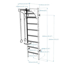 Load image into Gallery viewer, BenchK 211B+A076 Swedish Ladder for Kids with Gymnastic