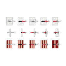 Load image into Gallery viewer, BenchK KM8 – Fischer 10 × 80 Expansion Plugs with BenchK Wall Bars Screws (8 pcs.)